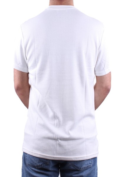 DMG23-211520 Beyaz Günlük Bisiklet Yaka Erkek Tişört fırsatları