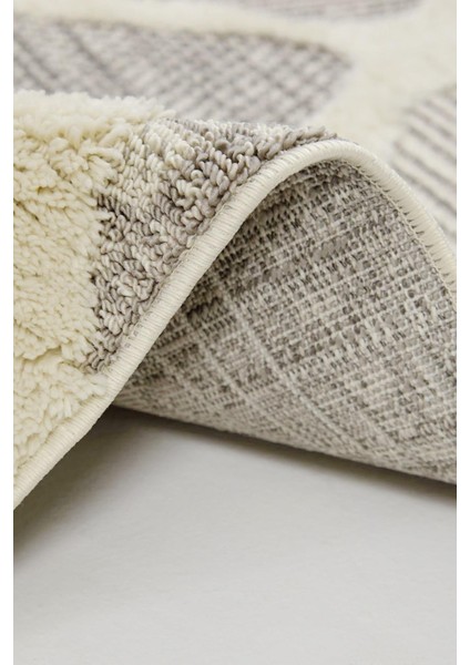 Aspendos 2202 Gri Koridor Halısı Kesme Yolluk Mutfak Halısı Modern Salon halısı fırsatları