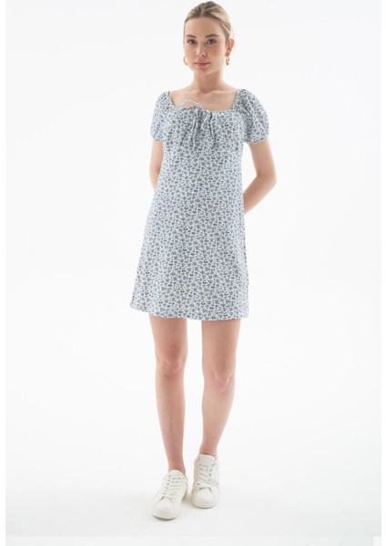 Kısa Kollu Elbise Mavi indirimleri