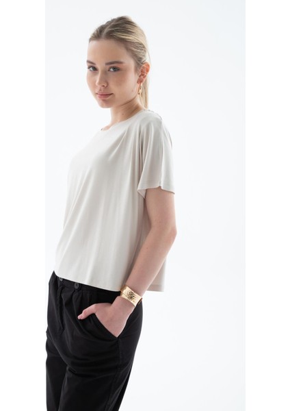 Dökümlü Viskon Crop Bluz Taş fiyatları