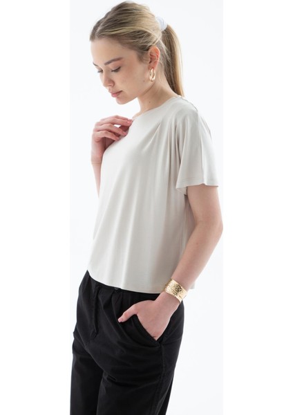 Dökümlü Viskon Crop Bluz Taş fırsatları