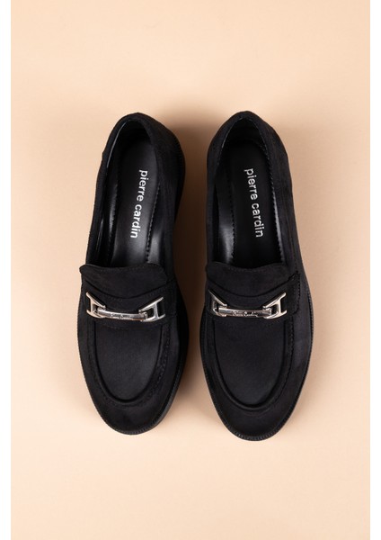 Akpan Kadın Siyah Süet Loafer PC-54169