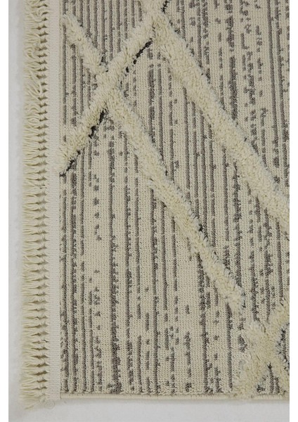 Aspendos 2204 Gri Koridor Halısı Kesme Yolluk Mutfak Halısı Modern Salon halısı fırsatları