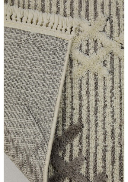 Aspendos 2205 Gri Koridor Halısı Kesme Yolluk Mutfak Halısı Modern Salon halısı fırsatları