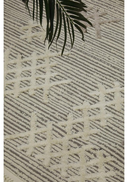 Aspendos 2205 Gri Koridor Halısı Kesme Yolluk Mutfak Halısı Modern Salon halısı indirimleri