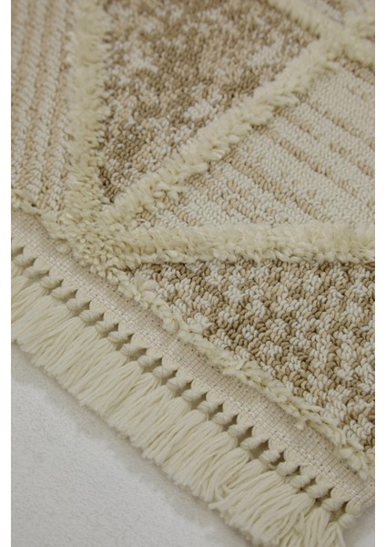 Aspendos 2201 Krem Koridor Halısı Kesme Yolluk Mutfak Halısı Modern Salon halısı fiyatları