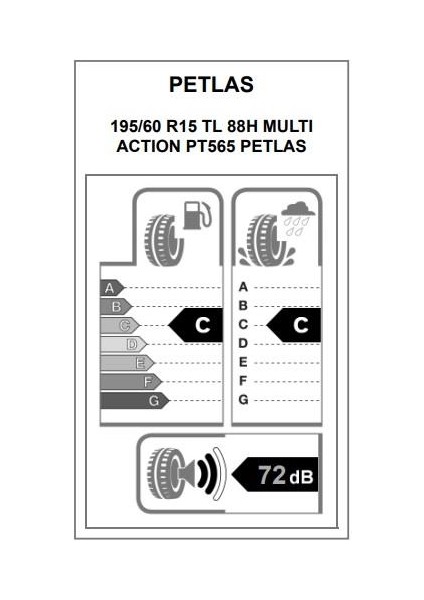 195/60 R15 88H Multiaction PT565 Oto 4 Mevsim Lastiği (Üretim Yılı:2025) fiyatları