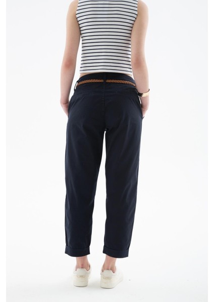 Esnek Kemerli Pantolon Lacivert fırsatları
