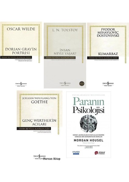 Paranin Psikolojisi-Dorian Gray In Portresi-Kumarbaz-Genc Werther In Acilari-Insan Neyle Yasar=5 Set
