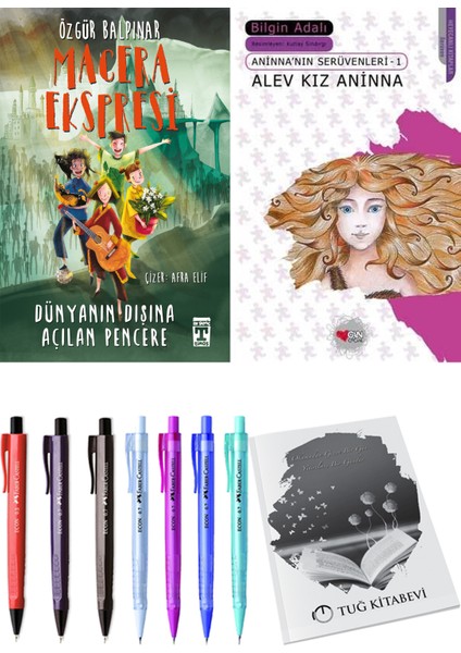 Macera Ekspresi Dünyanın Dışına Açılan Pencere ve Alev Kız Aninna + Hediyeli