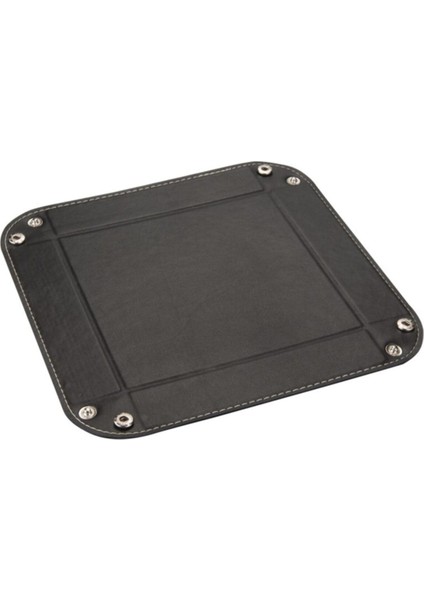 Masaüstü Organizer Düzenleyici Deri Dekoratif Sepet Kare Desktop Organizer Rainbow Vegan 16,5X16,5 cm modelleri