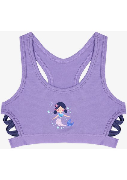 Kız Çocuk Mermaid 2in1 Çok Renkli Spor Üst