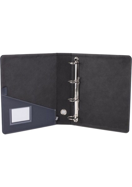 Evrak Sunum Tanıtım Firma Klasörü 5 cm 4 Halkalı A4 350 Yaprak Kapasiteli Ring Binder File Vegan 28X32 cm