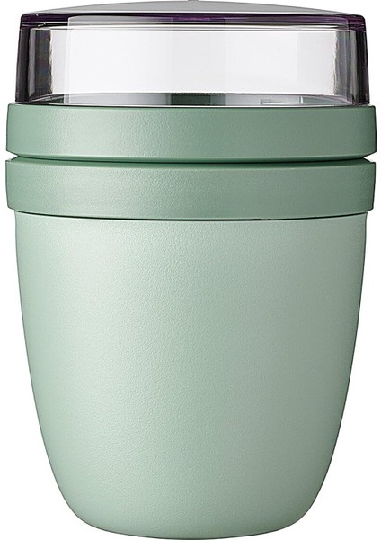 - Ellipse Yemek Kabı, Pratik Müsli Bardağı, Yoğurt Bardağı, To Go Bardağı, Derin Dondurucu, Mikrodalga Fırın ve Bulaşık Makinesi Için Uygundur - 500 ml - Nordic Sage