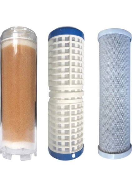 3 Aşamalı 3 Filtreli Daire Girişi Yedek Filtre Seti