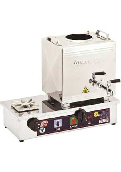 15 Lik(12 Lt) Pleytli Çay Kazanı/doğalgazlı Gri / Tek Ebat