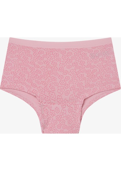 Kız Çocuk Floral Çok Renkli 2li Boxer