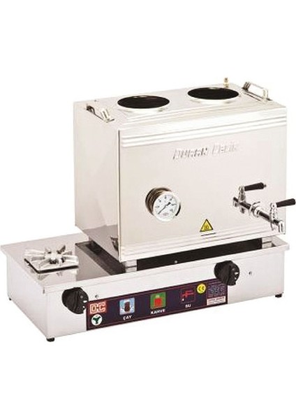 40 Lık Pleytli Çay Kazanı/doğalgazlı Gri / Tek Ebat