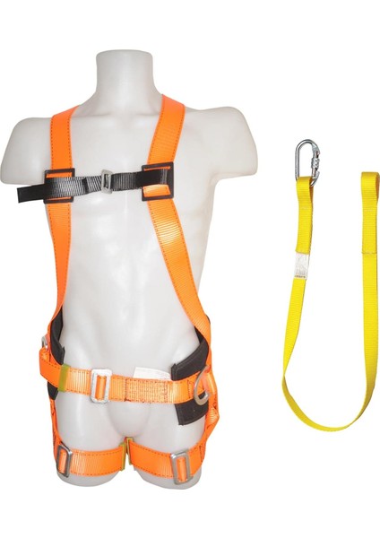 Safeset Sfp-1 Paraşüt Tip Bel Destekli Tam Vücut Emniyet Kemeri Profesyonel