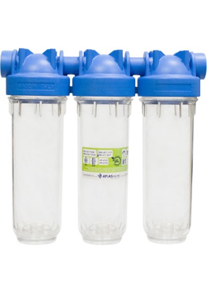 3'lü Daire 3/4 Girişli Reçineli Su Arıtma Filtresi modelleri