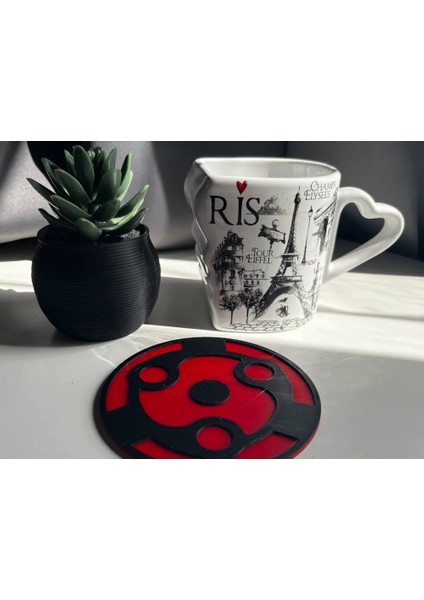 2'li Naruto 'madara Eternal Mangekyo Sharingan' Bardak Altlığı