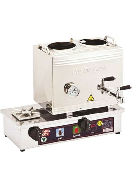 30 Luk (15 Lt) Pleytli Çay Kazanı/doğalgazlı Gri / Tek Ebat