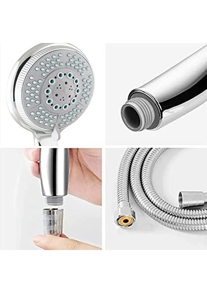 Grande 5 Fonksiyonlu Duş Seti, Mafsallı Duş Takımı, Tepe Duş Seti, Banyo Duş Başlığı Takımı Paslanmaz fiyatları