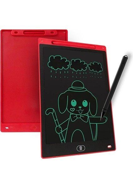 Büyük Boy Dijital Çok Amaçlı Yazı Tahtası Grafik Çizim Çocuk Eğitim Tableti LCD Ekran Kalemli 12 Inc