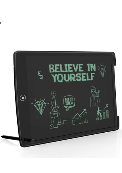 Büyük Boy Dijital Çok Amaçlı Yazı Tahtası Grafik Çizim Çocuk Eğitim Tableti LCD Ekran Kalemli 12 Inc fırsatları