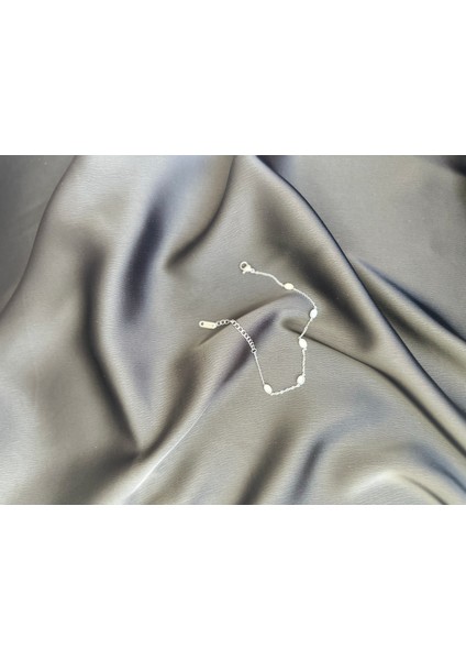 Sedefli Ince Zarif Çelik Bileklik fırsatları