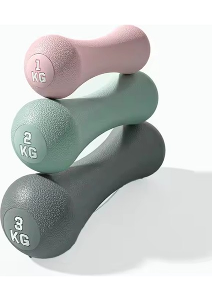 Neopren Dambıl 2 kg x 2 Adet – Kaymaz Kaplama, Dayanıklı Çelik Gövde Yeşil Ağırlık Seti