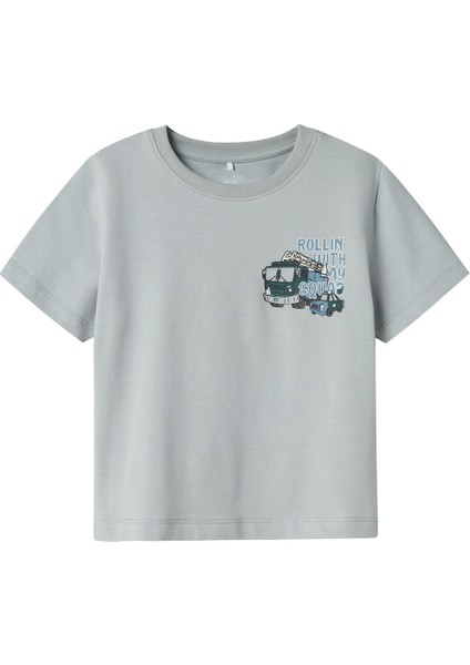 Nmmdrew Nreg Ss Top Box Mavi Erkek Çocuk Kısa Kol T-Shirt