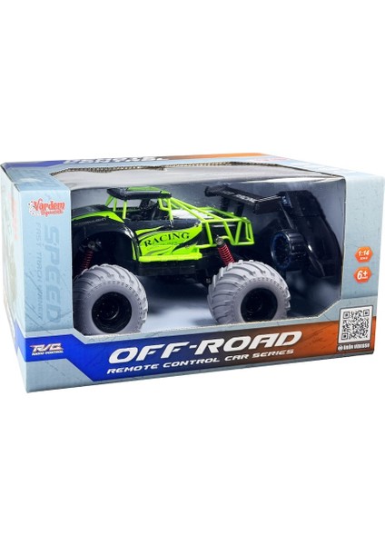 Uzaktan Kumandalı Full Fonksiyon 1:14 Şarjlı 2.4g Off-Road Araba Yeşil
