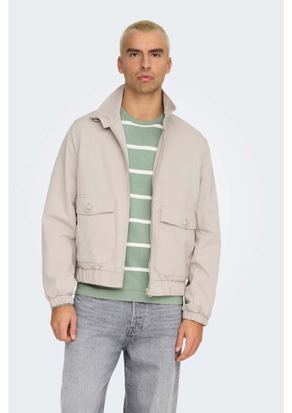 Only&sons Onsron Harrıngton Jacket Kahverengi Erkek Ceket