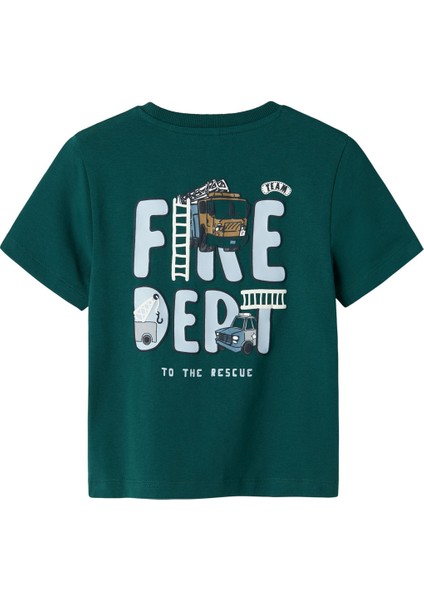 Nmmdrew Nreg Ss Top Box Yeşil Erkek Çocuk Kısa Kol T-Shirt