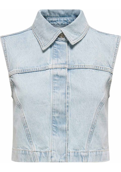 Onlelızabeth Dnm Bleach W Mavi Kadın Yelek