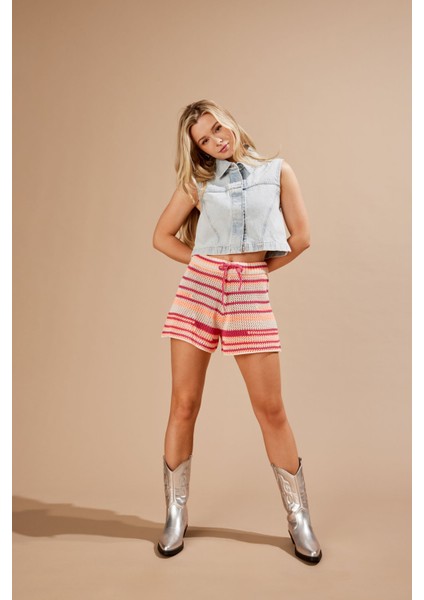 Onlelızabeth Dnm Bleach W Mavi Kadın Yelek modelleri