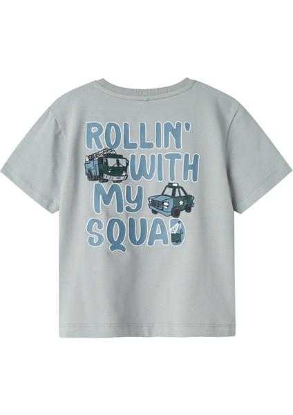 Nmmdrew Nreg Ss Top Box Mavi Erkek Çocuk Kısa Kol T-Shirt
