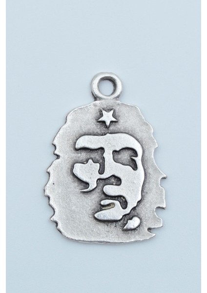 Che Guevara Gümüş Kaplama Kolye Ucu