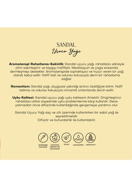 Sandal Uçucu Yağı (5 ml) modelleri
