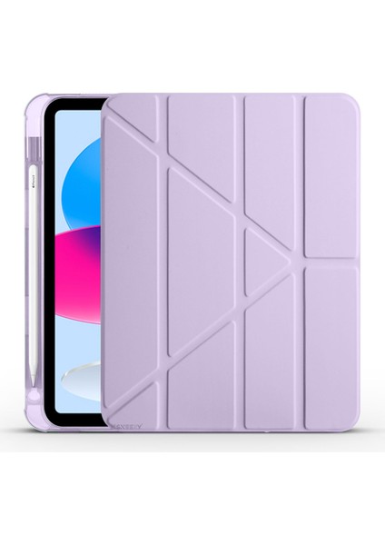 Ipad 10.nesil 10.9 Inç 2022 Uyumlu Üçgen Katlanabilir Kalemlikli Yatay Dikey Standlı Akıllı Kılıf fiyatları