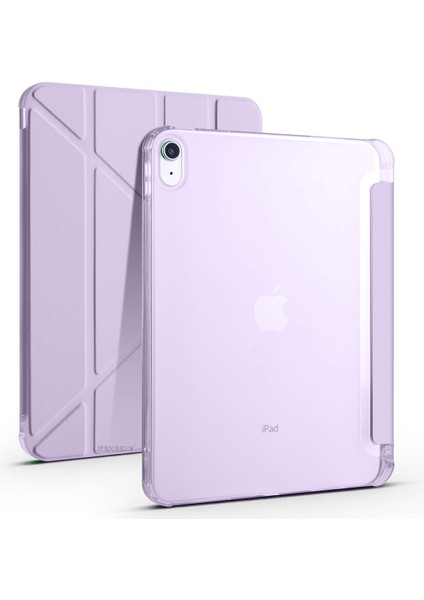 Ipad 10.nesil 10.9 Inç 2022 Uyumlu Üçgen Katlanabilir Kalemlikli Yatay Dikey Standlı Akıllı Kılıf fırsatları