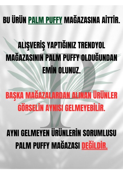 Palm Puffy Siyah 150 x 200 cm Tek Kişilik Battaniye