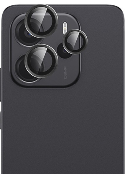 Xiaomi Redmi Note 14 ile Uyumlu Kamera Camı Lens Koruyucu Halka Seti - FC381