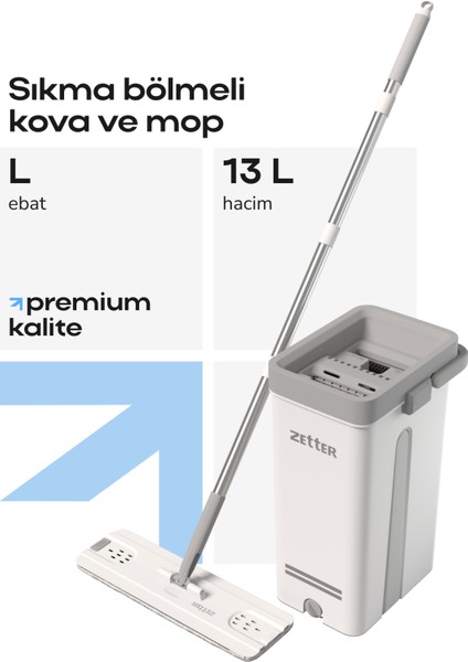Tablet Mop Temizlik Seti Yeni Nesil Paspas Large