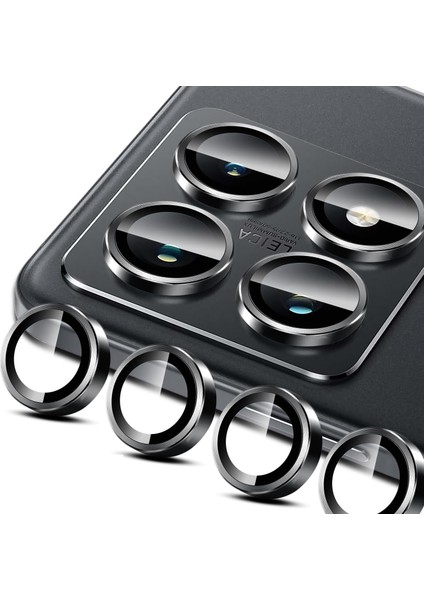 Xiaomi 14T Pro ile Uyumlu Kamera Camı Lens Koruyucu Halka Seti - FC381