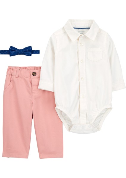 Erkek Bebek Body Pantolon Set 3'lü Paket