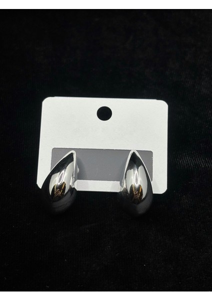 Xupıng Jewelry Gümüş Renk Damla Küpe