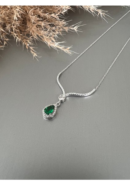 Damla Zümrüt Kolye modelleri