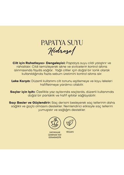 Papatya Suyu – Saf Hidrosol (100 ml)